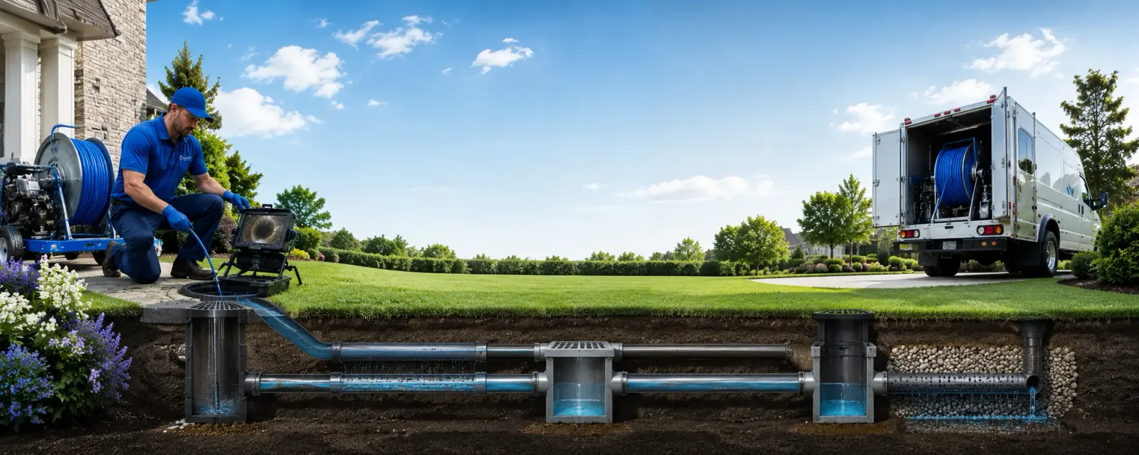 Outdoor drain cleaning information for Bellwood, IL